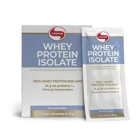 Whey protein isolate - 15 sachês 15g - Vitafor