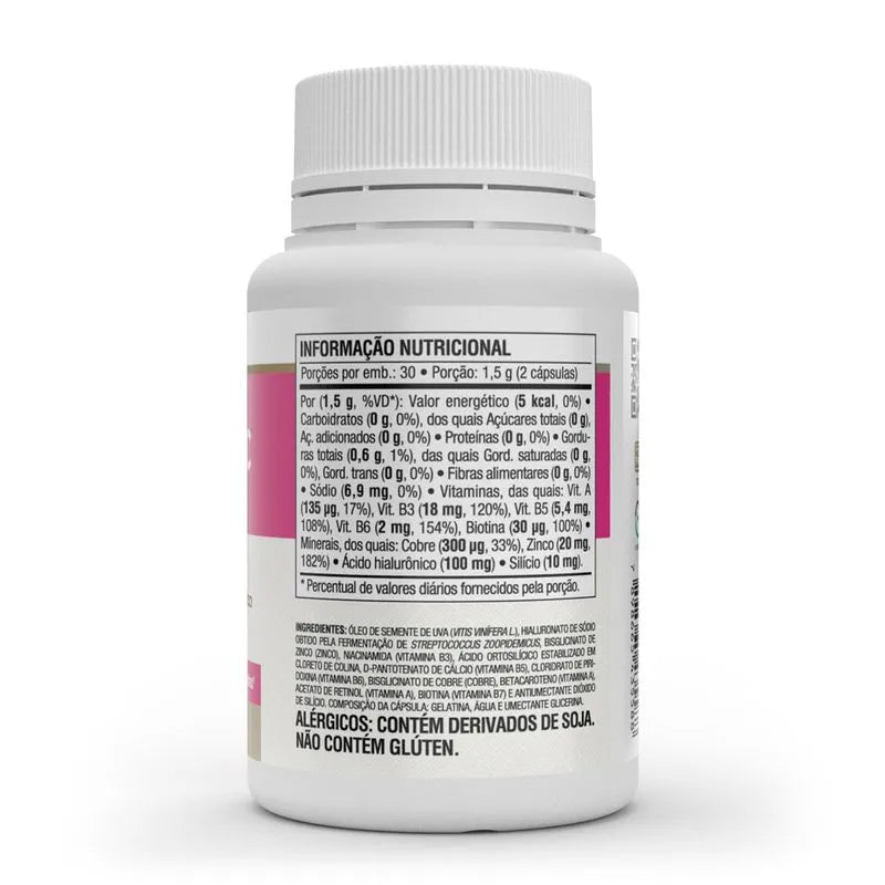 Hyaluronic Hair - 60 Cap de 500mg - Vitafor