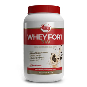 Whey fort 3W - 900g Cookies & Cream - Vitafor