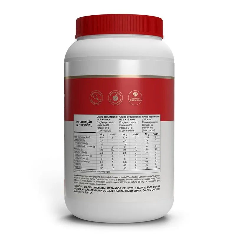 Whey fort 3W - 900g Paçoca - Vitafor