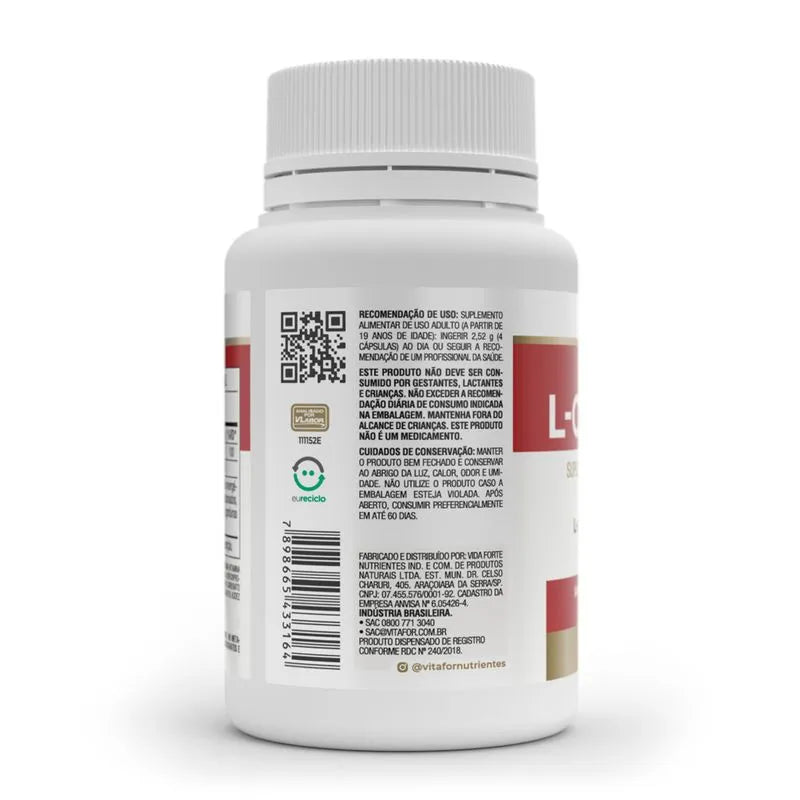 L-Carnitina - 60 cap - Vitafor